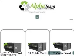 Sites similar to alphateamdumpsterrental.com
