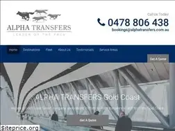 Sites similar to alphatransfers.com.au