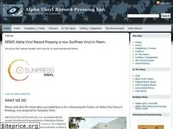 Sites similar to alphavinylrecordpressinginc.com
