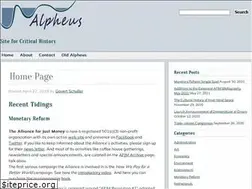 Sites similar to alpheus.org