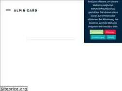 Sites similar to alpincard.at