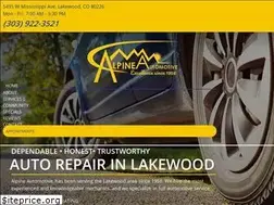Sites similar to alpineautomotiveco.com