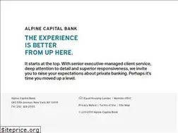 Sites similar to alpinecapitalbank.com