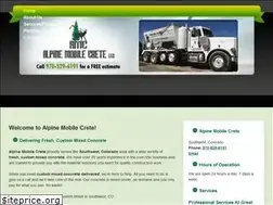 Sites similar to alpinemobilecrete.com
