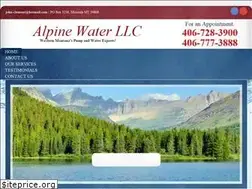 Sites similar to alpinewatermt.com