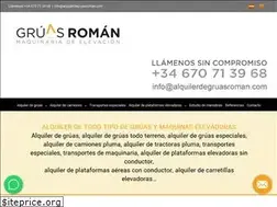 Sites similar to alquilerdegruasroman.com