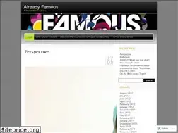 Sites similar to alreadyfamous.wordpress.com
