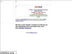 Sites similar to alsosalt.com