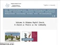 Sites similar to altadenabaptist.org