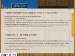 Sites similar to altberliner-wirtshaus.de