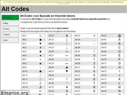 Sites similar to altcodes.nl
