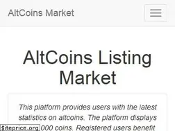 Sites similar to altcoinslisting.com