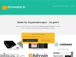 Sites similar to altcoinwallet.de