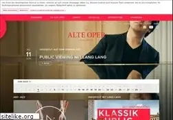 Sites similar to alteoper.de