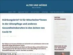 Sites similar to alter-und-wuerde.de
