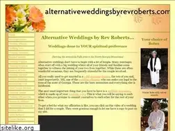Sites similar to alternativeweddingsbyrevroberts.com