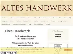 Sites similar to altes-handwerk.ch