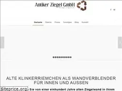 Sites similar to alteziegelriemchen.de