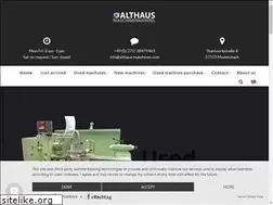 Sites similar to althaus-maschinen.de