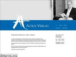 Sites similar to altius-verlag.de