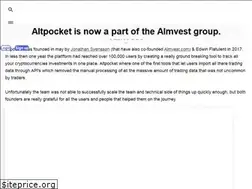 Sites similar to altpocket.io