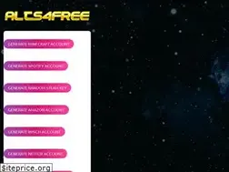 Sites similar to alts4free.com