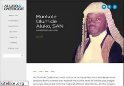 Sites similar to aluko-oyebode.com