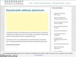 Sites similar to aluminumfreedeodorants.com