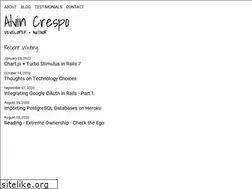 Sites similar to alvincrespo.com
