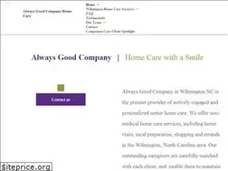 Sites similar to alwaysgoodcompanyhomecare.com