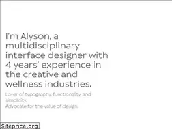 Sites similar to alysonagemy.com
