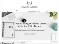 Sites similar to alyssawrites.com