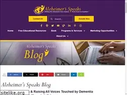 Sites similar to alzheimersspeaksblog.com