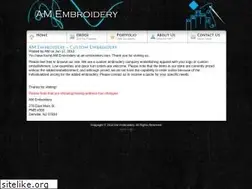 Sites similar to am-embroidery.com