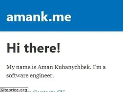 Sites similar to amank.me