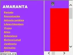 Sites similar to amaranta.com
