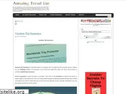 Sites similar to amazing-travel-list.blogspot.com
