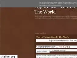 Sites similar to amazingtop10list.blogspot.com