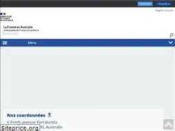 Sites similar to ambafrance-au.org