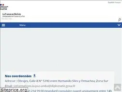 Sites similar to ambafrance-bo.org