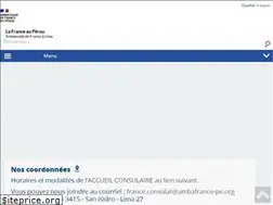 Sites similar to ambafrance-pe.org