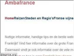 Sites similar to ambafrance.nl