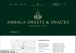 Sites similar to ambalasweets.us