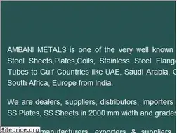 Sites similar to ambanimetal.com