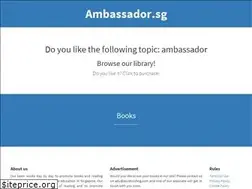 Sites similar to ambassador.sg