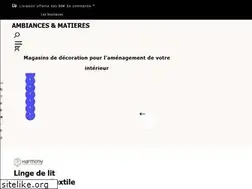 Sites similar to ambiancesetmatieres.com