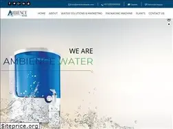 Sites similar to ambiencewater.com