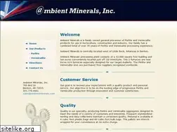 Sites similar to ambientminerals.com