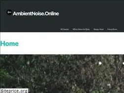 Sites similar to ambientnoise.online