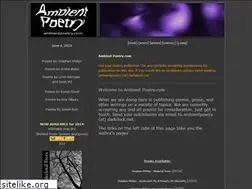 Sites similar to ambientpoetry.com